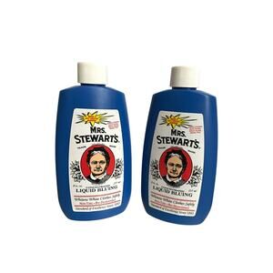 2x 8Fl. oz Mrs. Stewart's Liquid Bluing Non-Toxic Whitens White Clothes Safely
